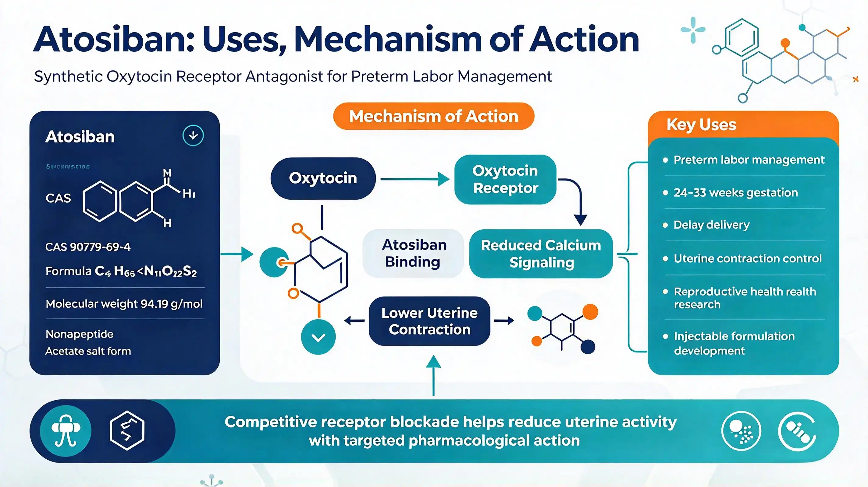 Atosiban: Uses, Interactions, Mechanism of Action Atosiban: Uses, Interactions, Mechanism of Action
